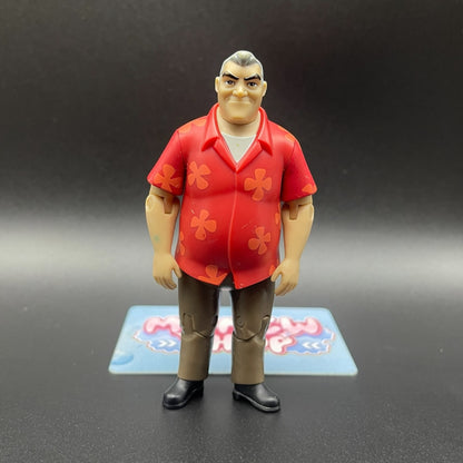 Ben 10 Alien Force Grandpa Max action figure front view in his signature Hawaiian shirt.