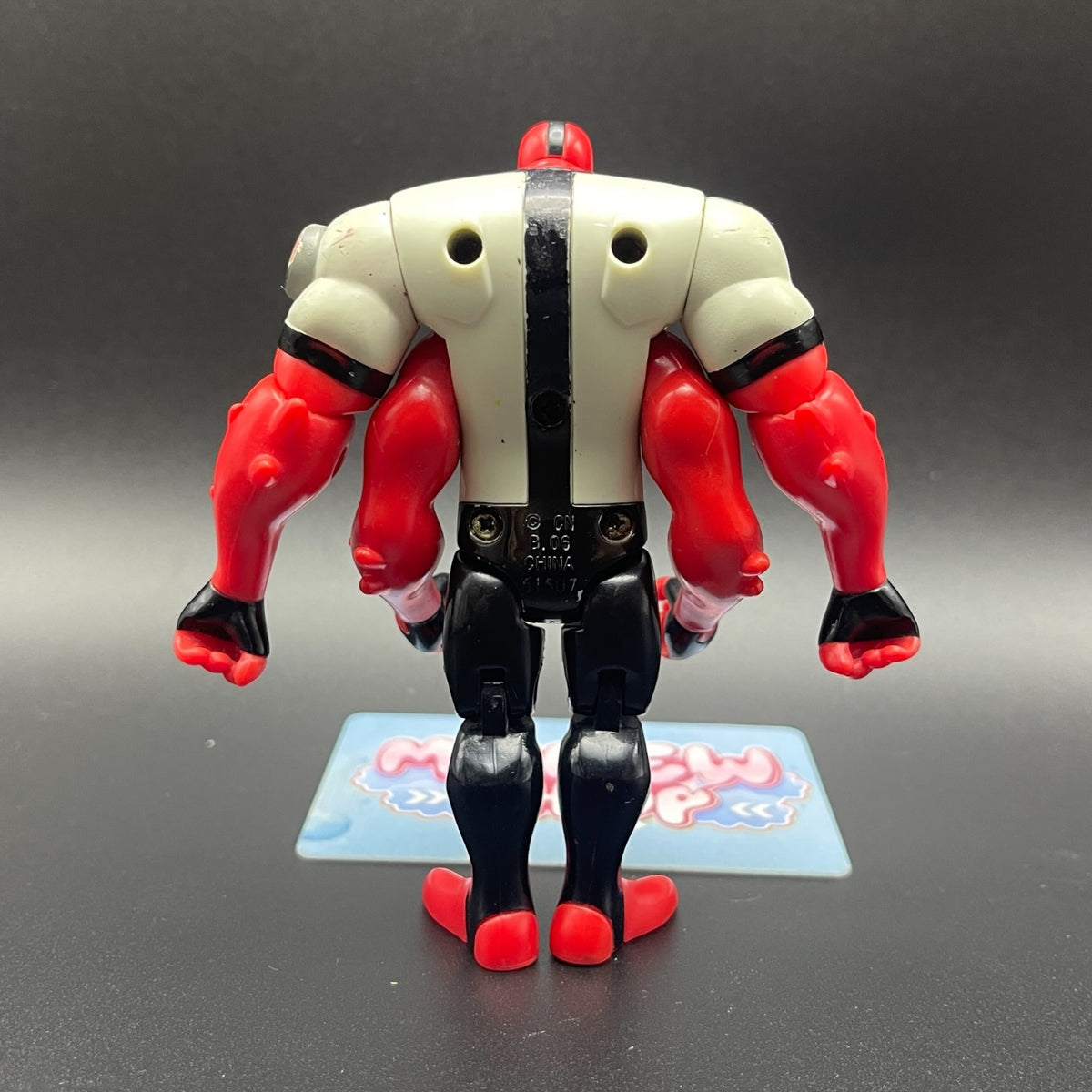 Back view of the Ben 10 Classic Four Arms action figure.