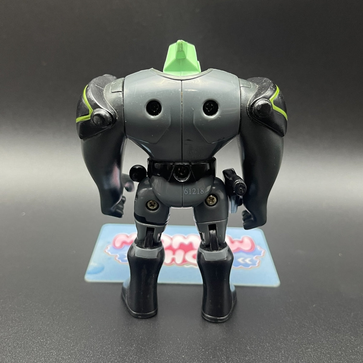 Back view of the Ben 10 Classic Tetrax action figure showing crystal armor details