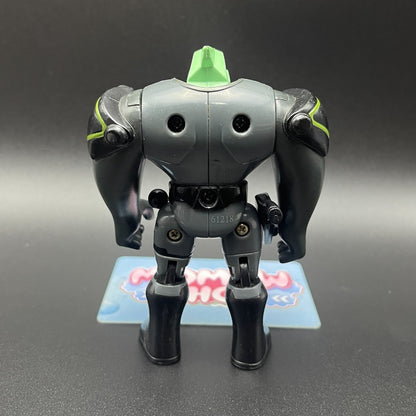 Back view of the Ben 10 Classic Tetrax action figure showing crystal armor details