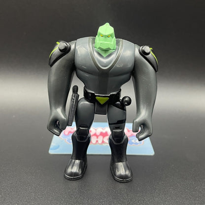 Ben 10 Classic Tetrax Shard alien bounty hunter action figure front view holding weapon