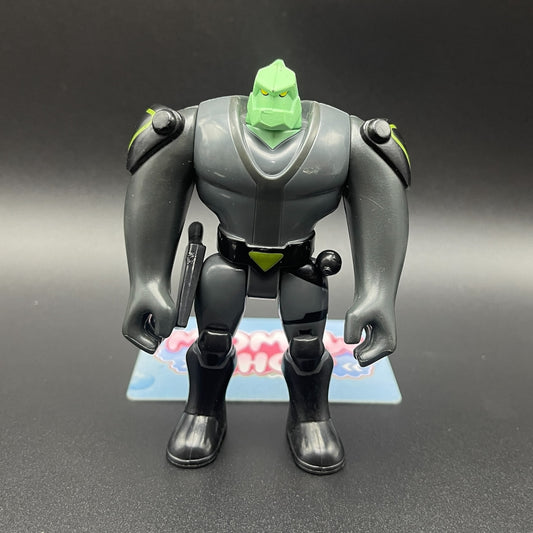 Ben 10 Classic Tetrax Shard alien bounty hunter action figure front view holding weapon