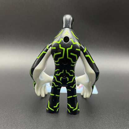 Back view of the Ben 10 Classic Upgrade action figure showing circuit details.