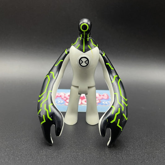 Ben 10 Classic Upgrade Galvanic Mechamorph alien action figure front view with green circuit line patterns.