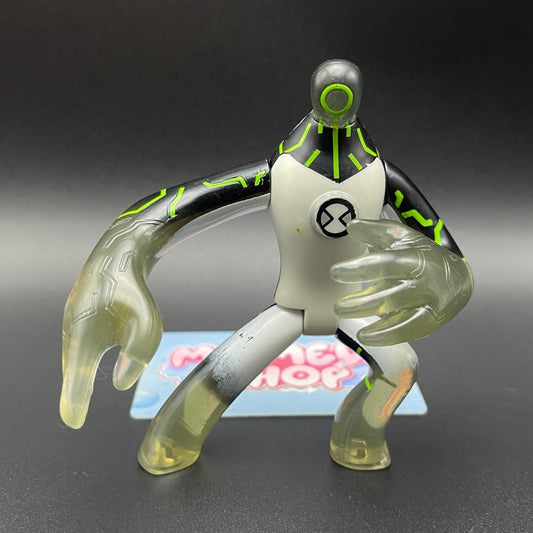 Ben 10 Classic Upgrade Battle Version translucent alien action figure front view in dynamic posing stance.