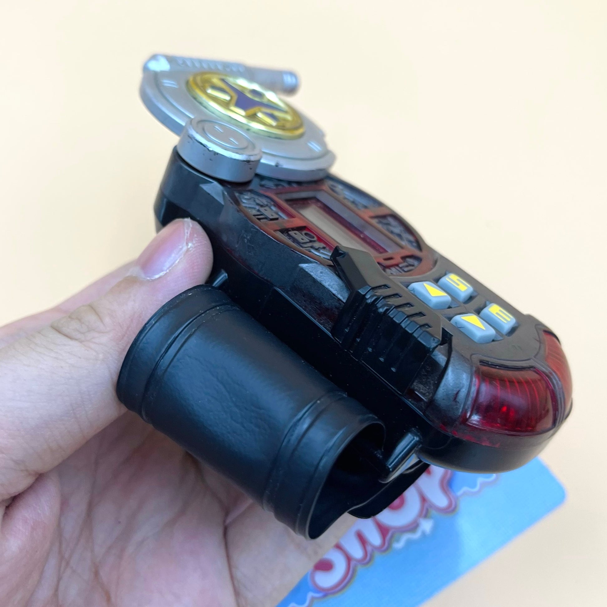 DX GoGo Brace & Rescue Morpher from Power Rangers Lightspeed Rescue 2000 also known as DX Change from Super Sentai GoGoFive 1999, vintage DX Morpher roleplay collectible for Lightspeed Rangers fans.