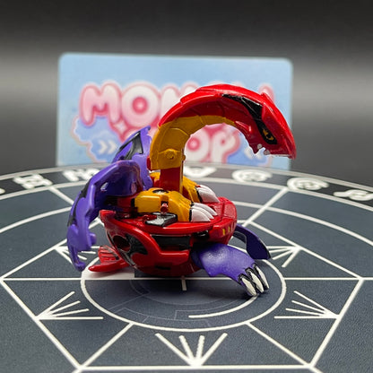 Side profile view of the customized Bakugan Battle Brawlers Druman figure.
