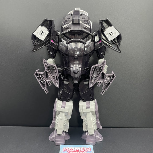 Back view of Bandai DX Time Mazine Zi-O Mode toy figure showing mechanical armor details.