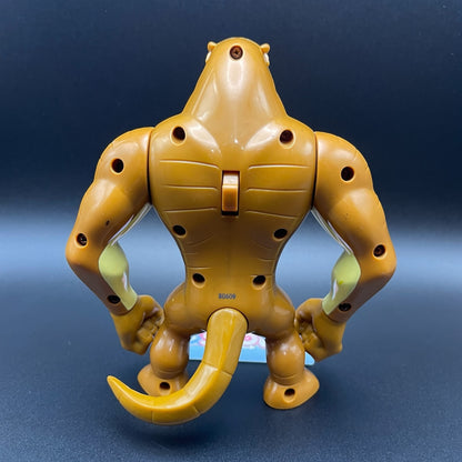 Back view of the Ben 10 Alien Force Humungousaur action figure and tail.