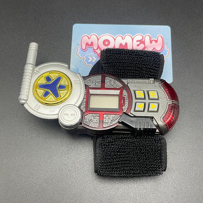 Power Rangers Lightspeed Rescue Rescue Morpher in open mode with replacement black wrist strap.