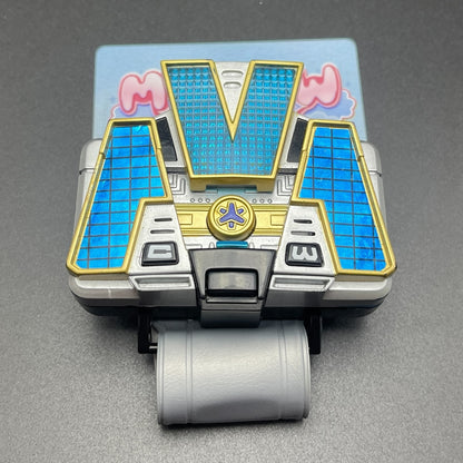 Front view of the Power Rangers Lightspeed Rescue Titanium Morpher electronic roleplay toy.