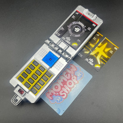 Keypad and screen display view of opened Samurai Gold Morpher.