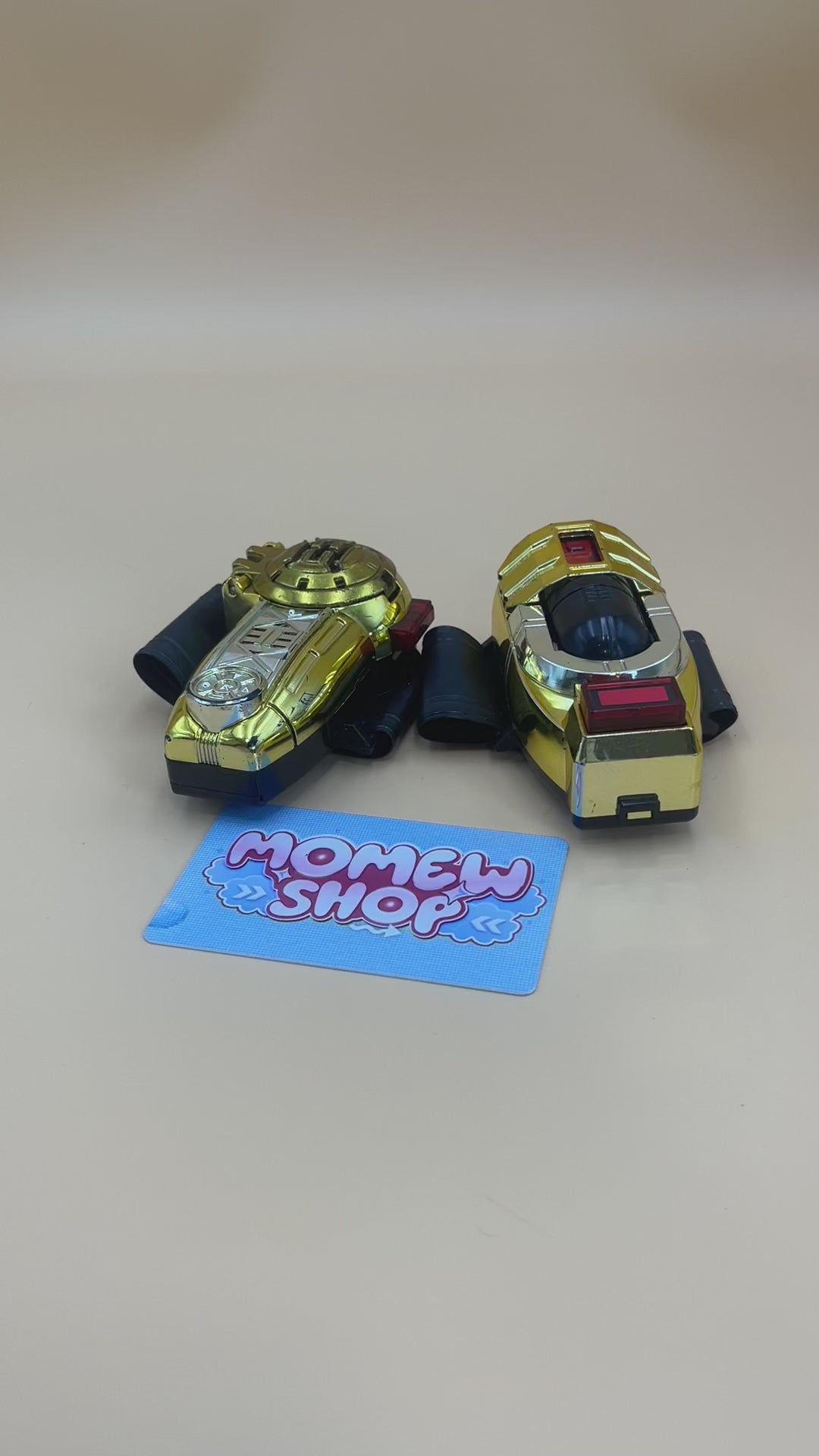DX King Brace  & Gold Zeonizers Morpher from Power Rangers Zeo also known as DX Change from Super Sentai Ohranger 1995, vintage DX Morpher roleplay collectible for Gold Zeo Ranger fans.