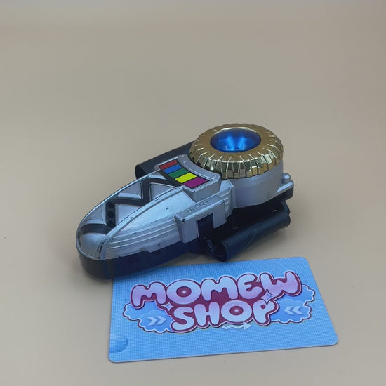 DX Ginga Brace  & Transmorpher from Power Rangers Lost Galaxy 1999 also known as DX Change from Super Sentai Gingaman 1998, vintage DX Morpher roleplay collectible for Galaxy Rangers fans.