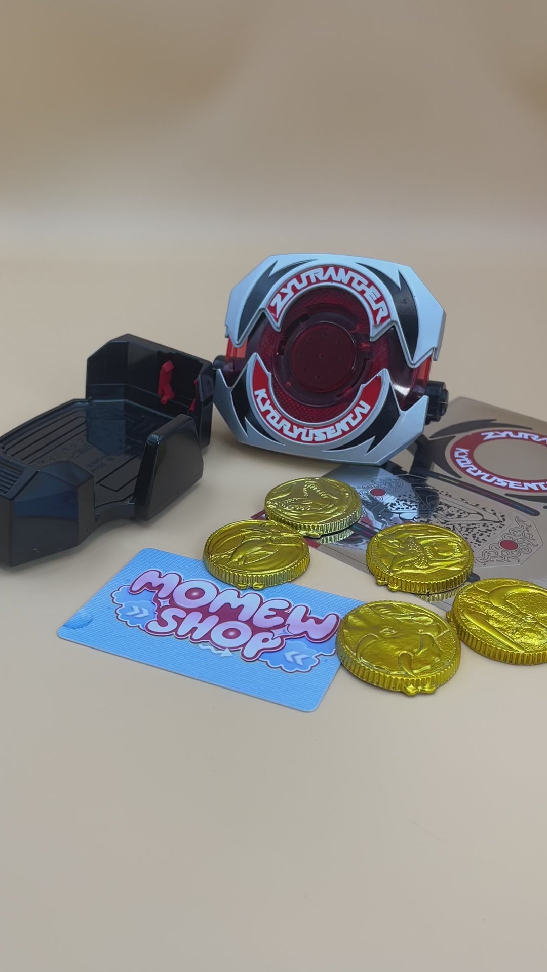 DX Dino Buckler & Power Morphers from Mighty Morphin Power Rangers also known as DX Change from Super Sentai Zyuranger 1992, vintage DX Morpher roleplay collectible for Zyuranger fans.
