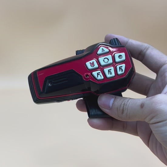 DX Quantum Morpher and DX V-Commander from Power Rangers Time Force 2000, also known as DX Change from Super Sentai Timeranger 2000, vintage DX Morpher roleplay collectible for fans of both Power Rangers and Super Sentai.