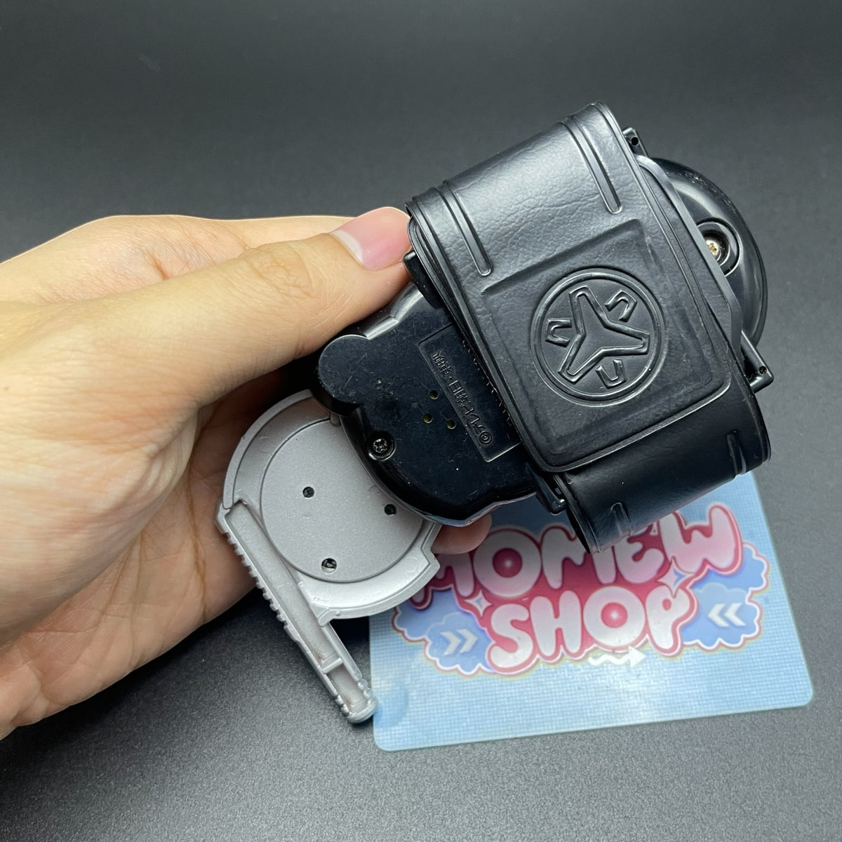 Back view of the Power Rangers Lightspeed Rescue Rescue Morpher showing the wrist strap system.