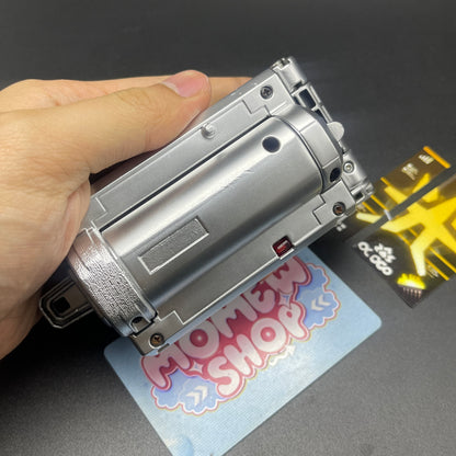 Back view of the closed Samurai Gold Morpher toy figure.