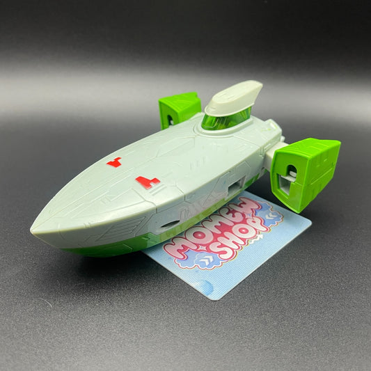 Ben 10 Omniverse Skipper Ship vehicle toy displayed on a stand