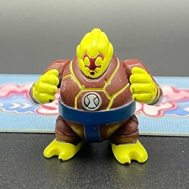 Heatblast character in Sumo Slammers wrestling outfit.