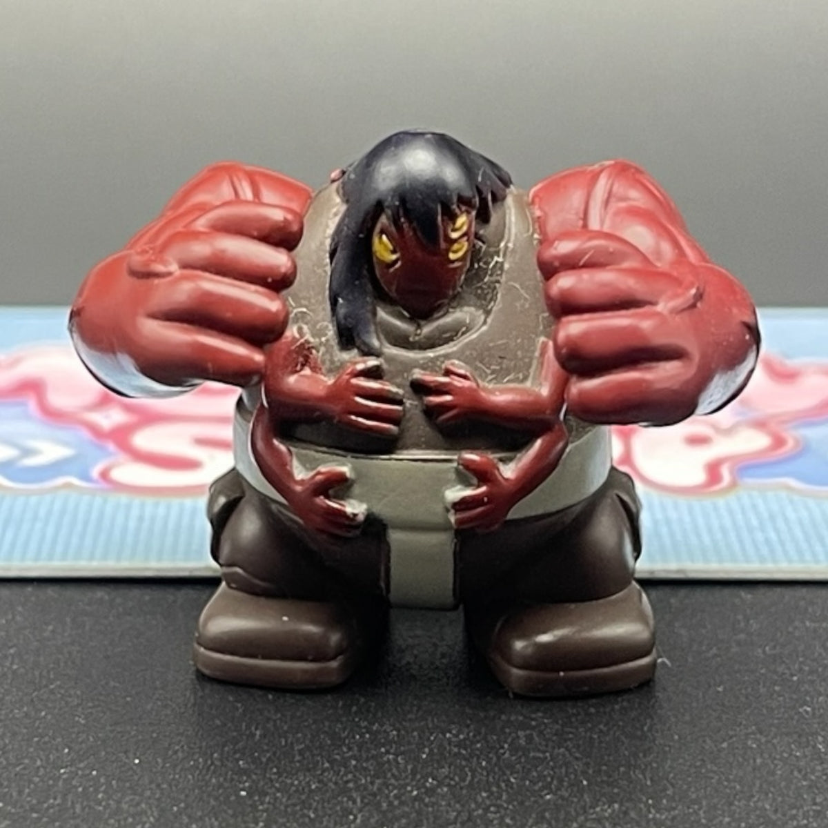 Kevin 11 mutant Four Arms absorption form in Sumo Slammers wrestling outfit action figure.