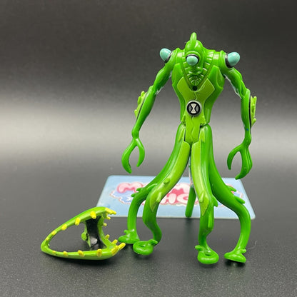 Ben 10 Classic Wildvine action figure displayed with detachable plant shoulder armor piece.